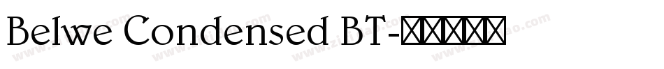 Belwe Condensed BT字体转换